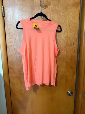 Carhartt Women's Coral-Peach Sleeveless Tank